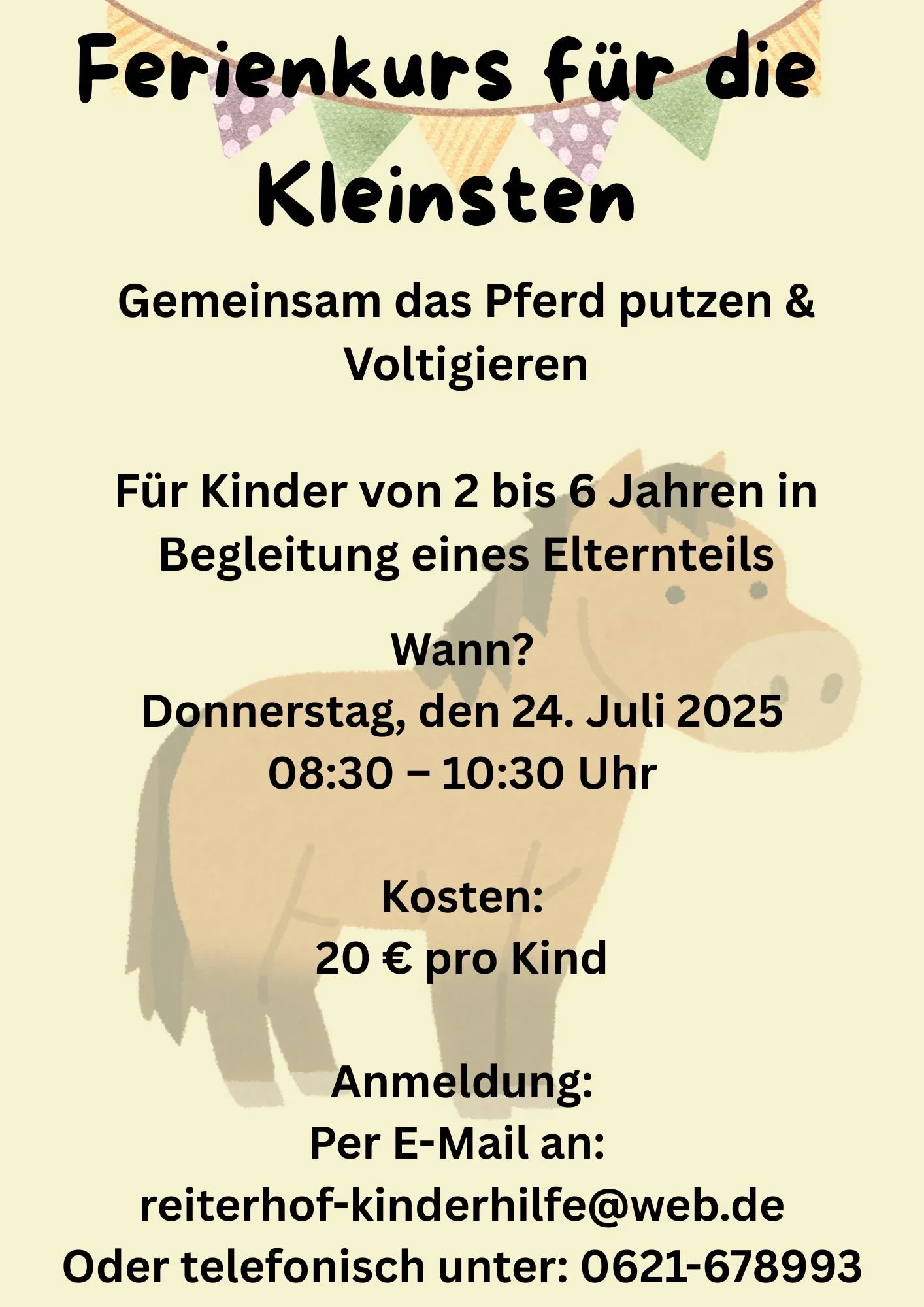 Ferienkurs für die Kleinsten