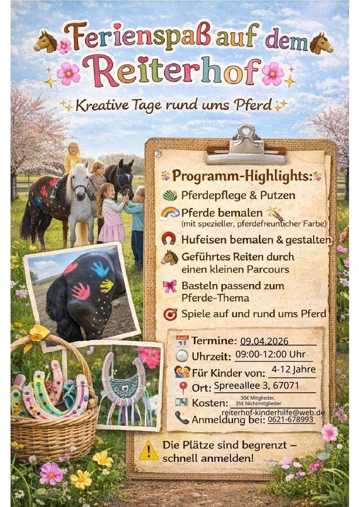 Ausgebucht! Ferienspaß auf dem Reiterhof