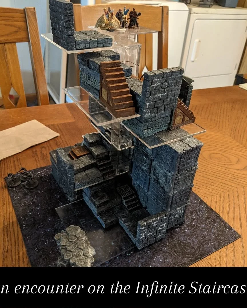 Fragments of the Shell attract the attention of the Iron Shadow while traversing The Infinite Staircase! 
#dungeonsanddragons #dwarvenforge