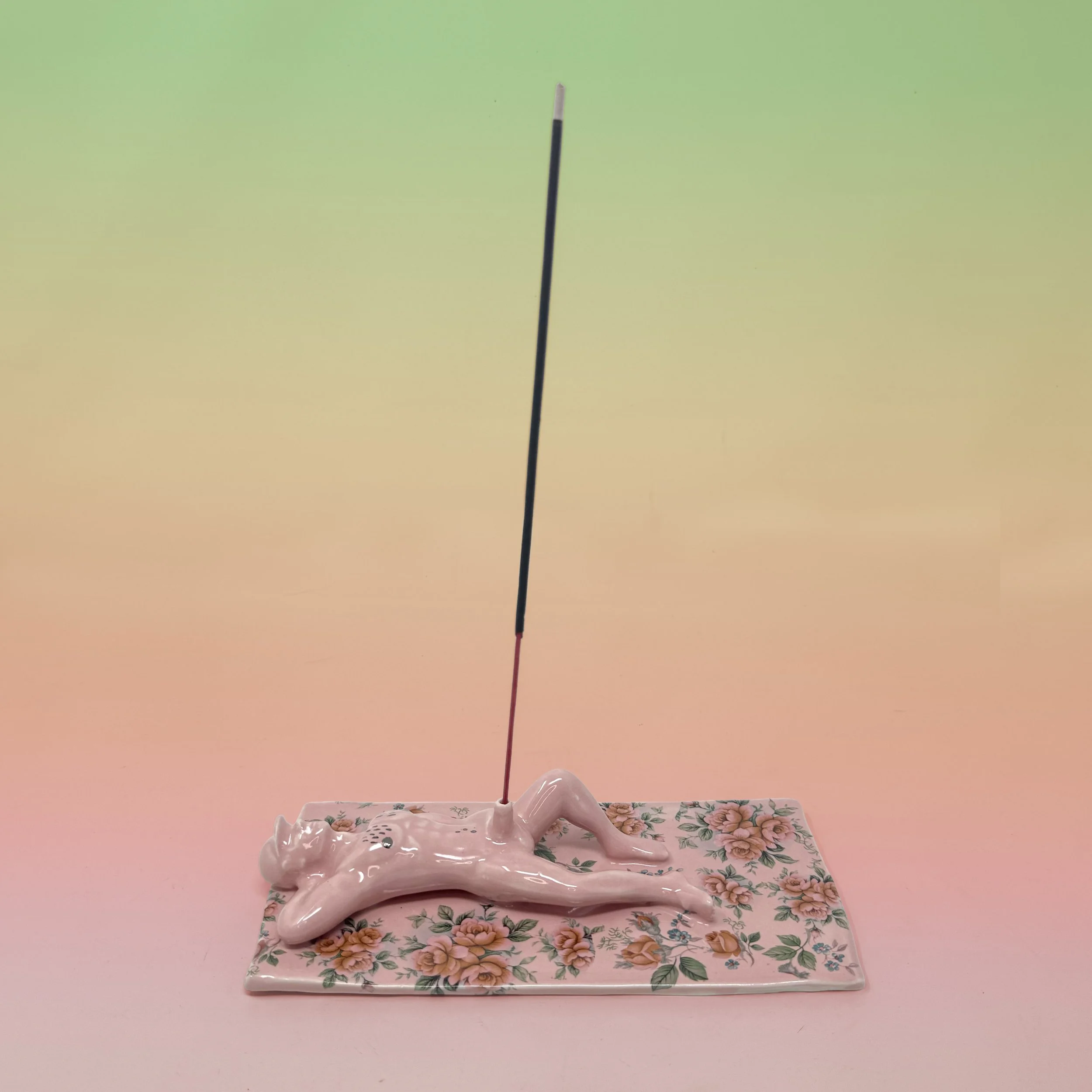 Pool Boy Incesnse Holder Floral Pink Back copy.jpg