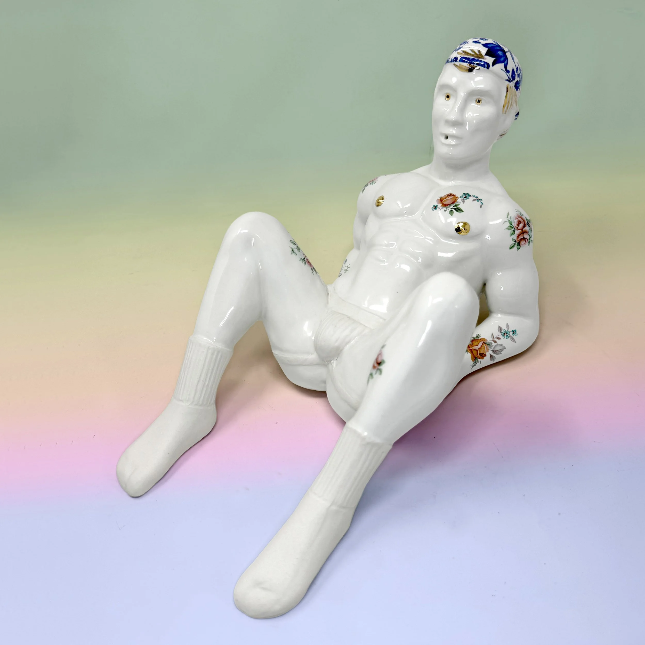 Dirty Boy Spoon Rest with 22Kt Gold