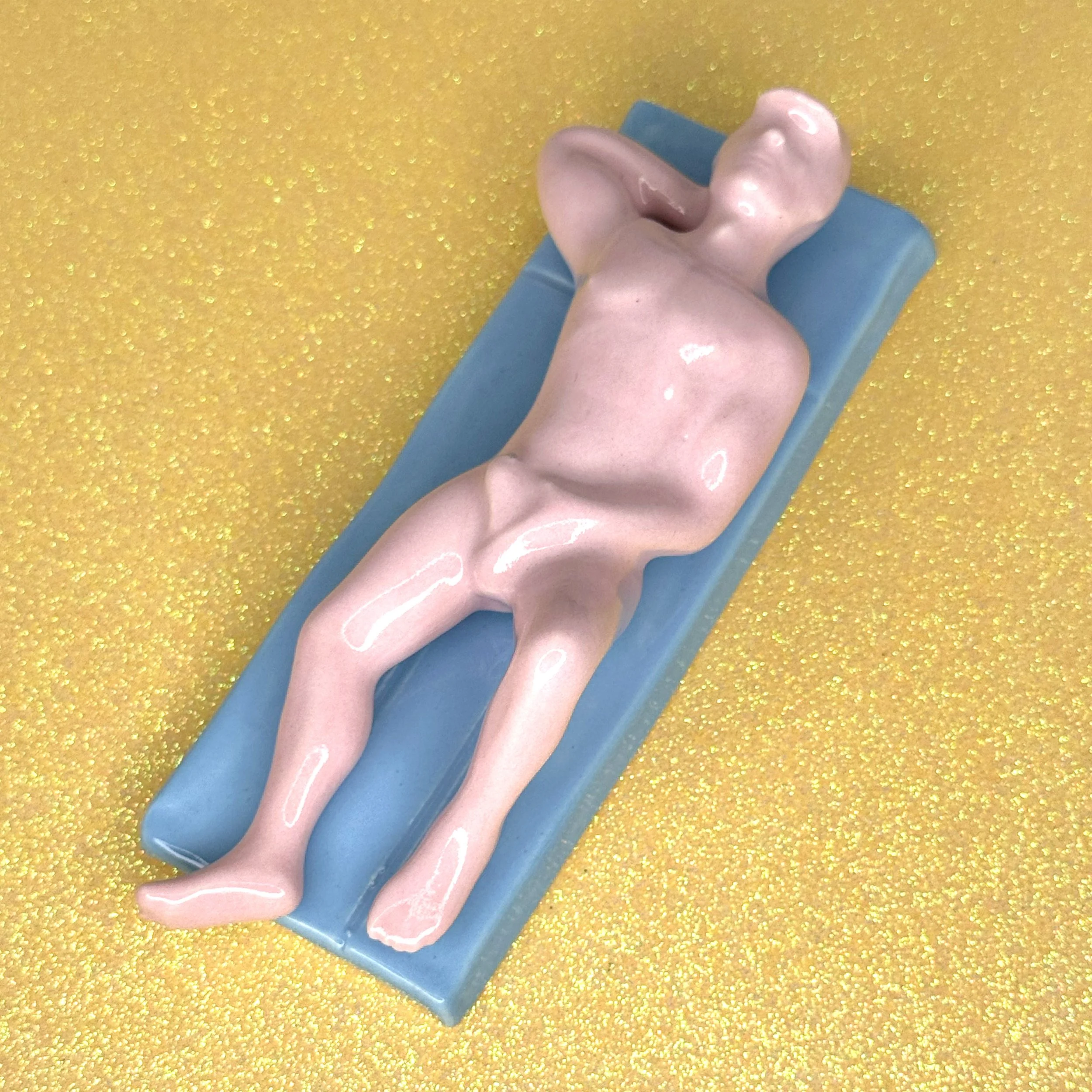 Vacation Buddies Lying On Back - Pink on Blue.jpg