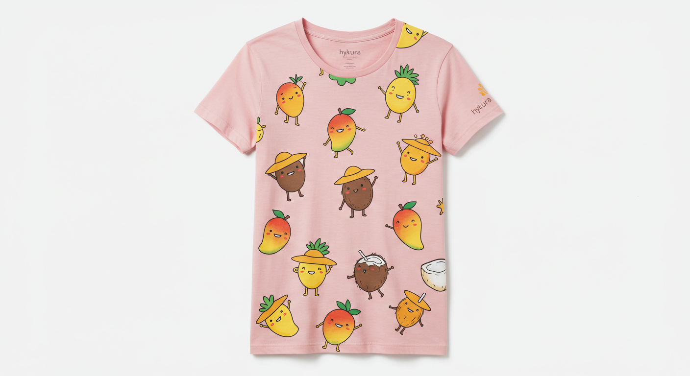 Hykura Children Fruit Smile T-Shirt