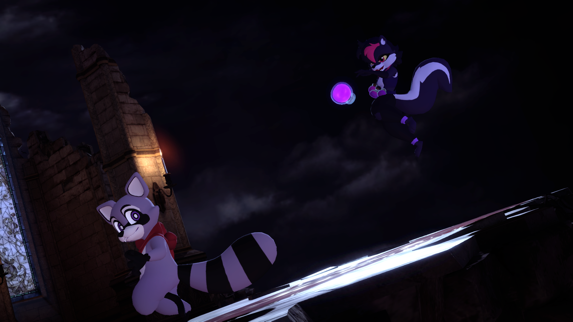 Salem Skunk vs Rambley Raccoon