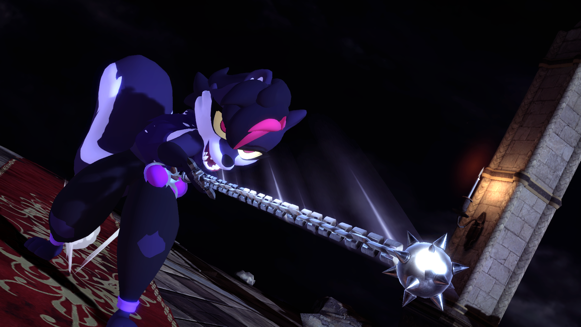 Salem Skunk Pose 4