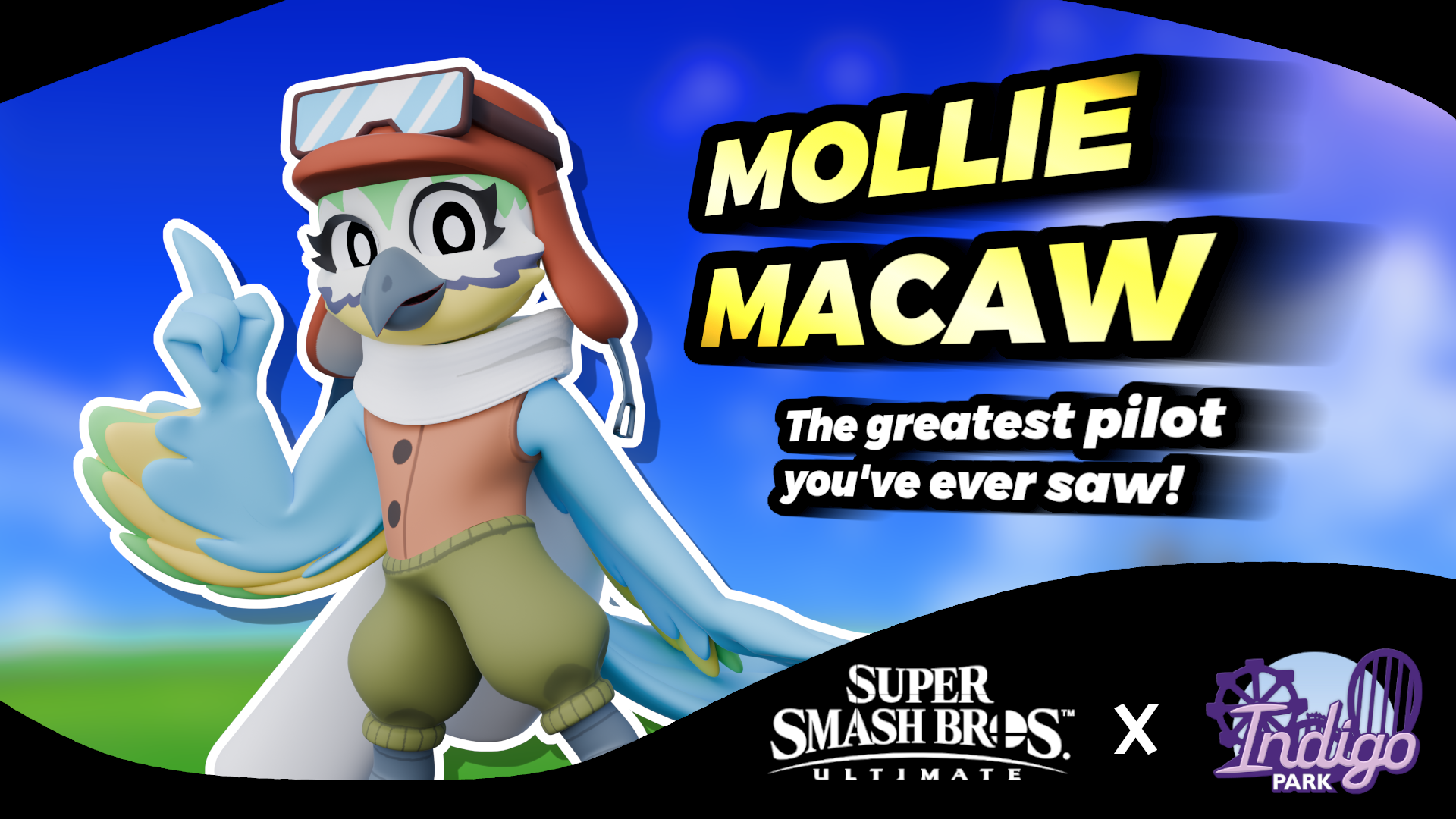 Mollie Macaw Mod Poster