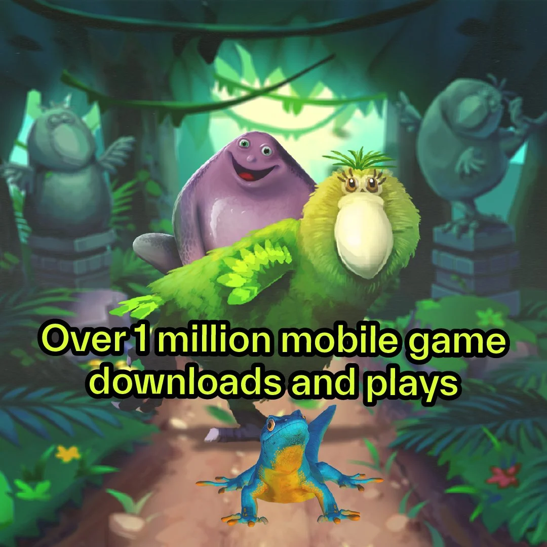 Over 1 million mobile game downloads and plays