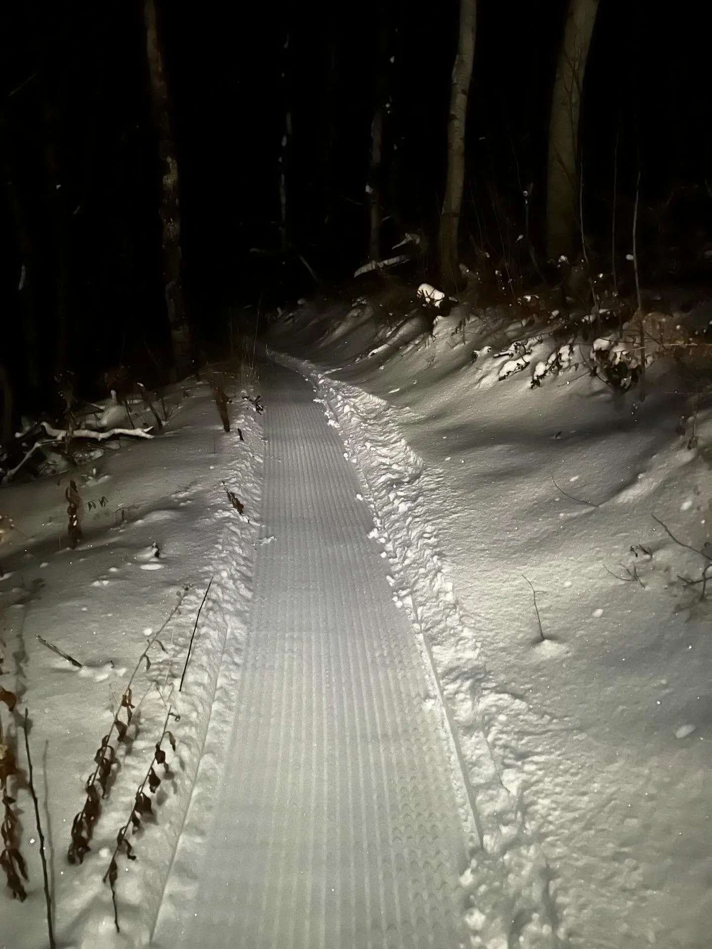 🚧TRAIL REPORT🚧 Amazing teamwork (as always) from our volunteer groomers yesterday with @darrylbosshardt packing it down via snowshoe and Board members @mrossberg and @mchipman71 grooming 9 miles of single track. The usuals are currently groomed but