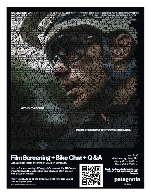 Patagonia ‘Without a Doubt’ Film Screening + Q&amp;A with Braydon Bringhurst at EVO