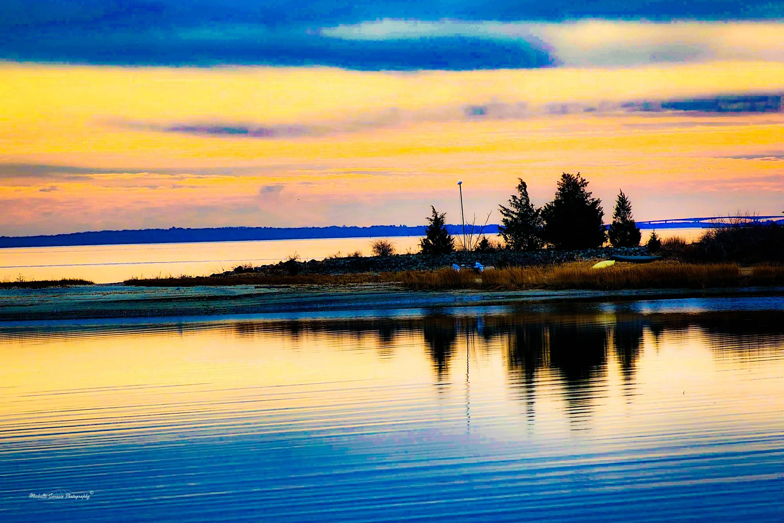 Majestic Sunset Over Winter River | FA Digital Print