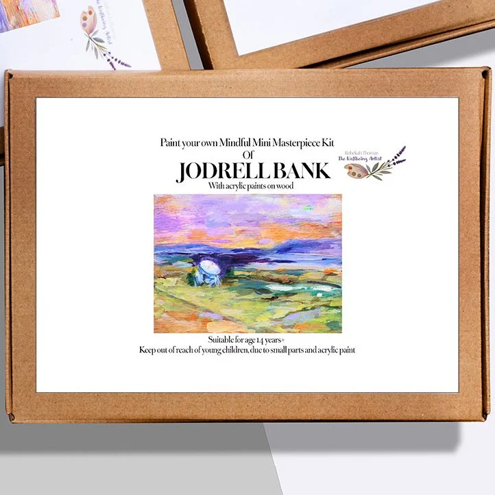 Mindful Mini Masterpiece Painting Kit (An Artist's Impression of Jodrell Bank & the Cheshire Countryside) MADE TO ORDER