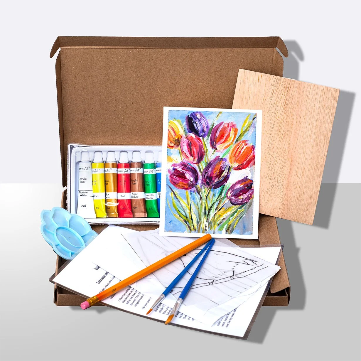 Mindful Mini Masterpiece Painting Kit  (Tulips) MADE TO ORDER