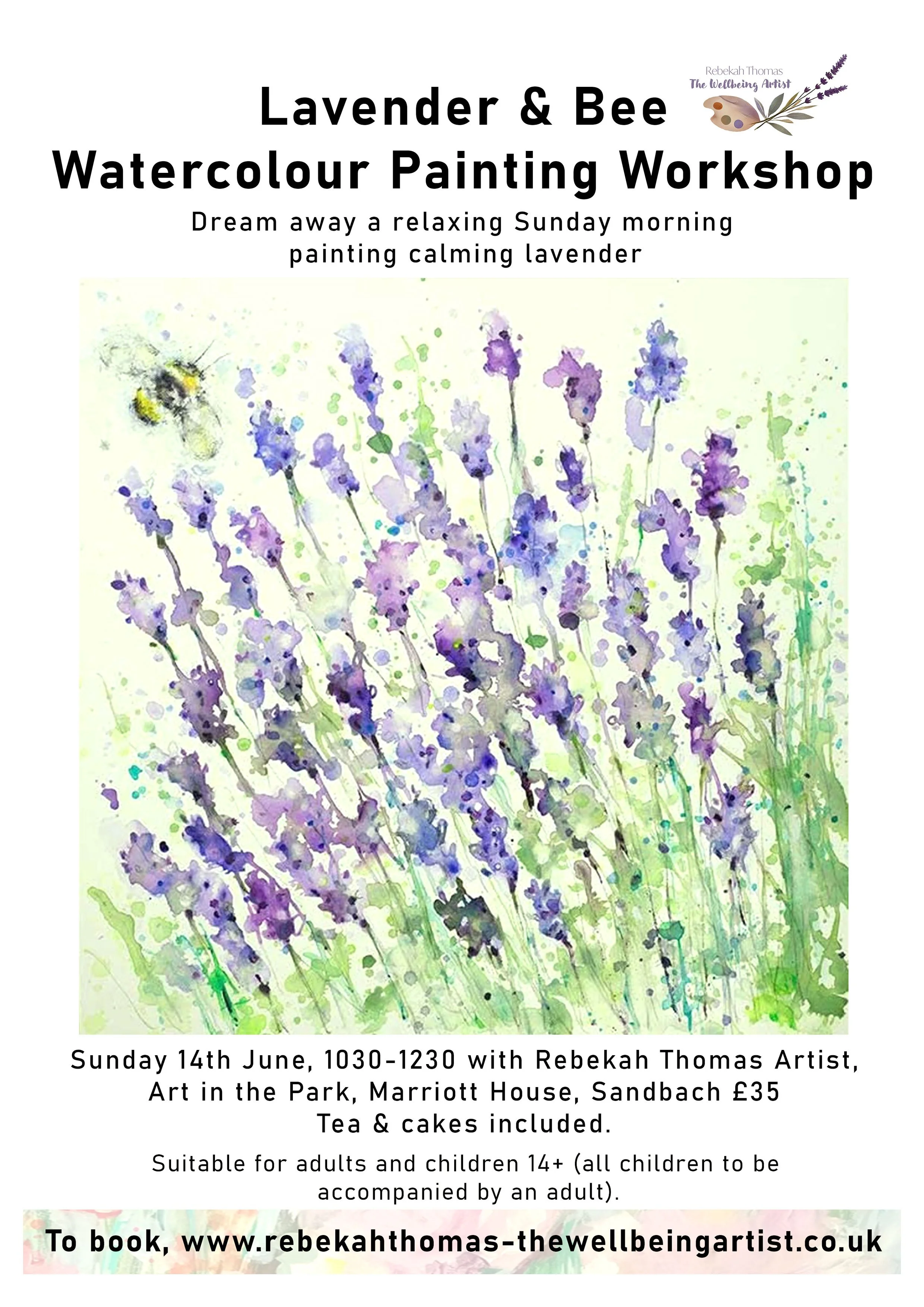 Lavender & Bee Watercolour Painting Workshop