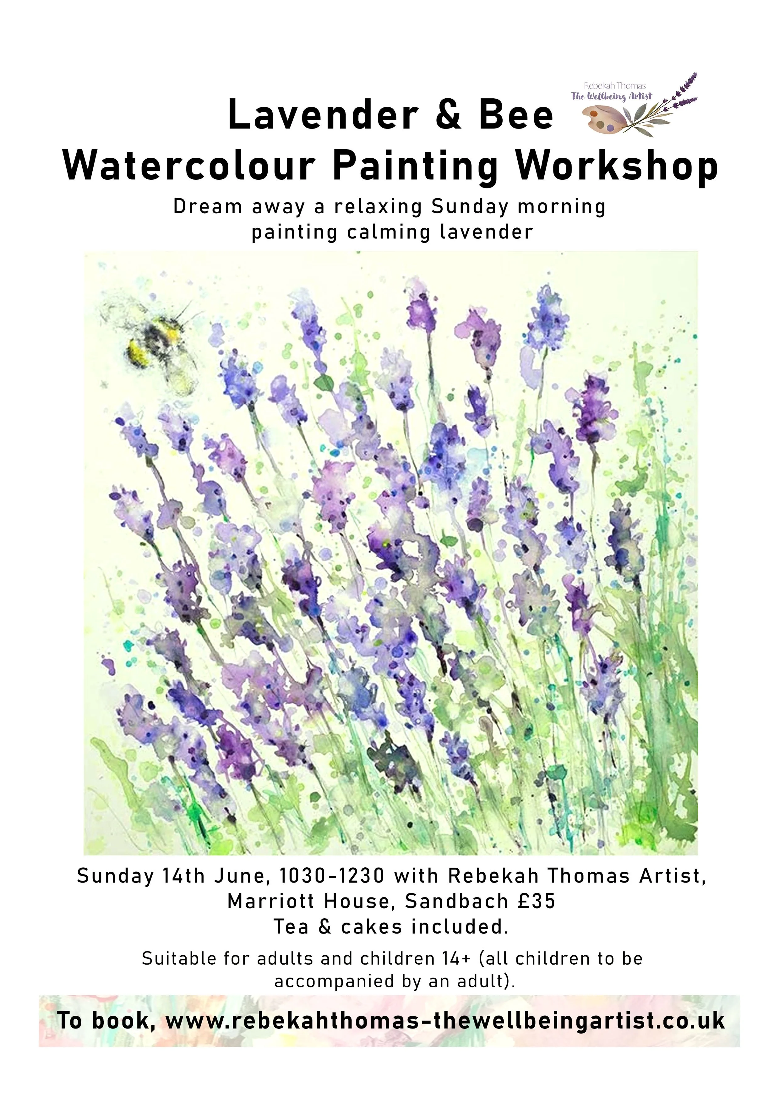 Lavender & Bee Watercolour Painting Workshop