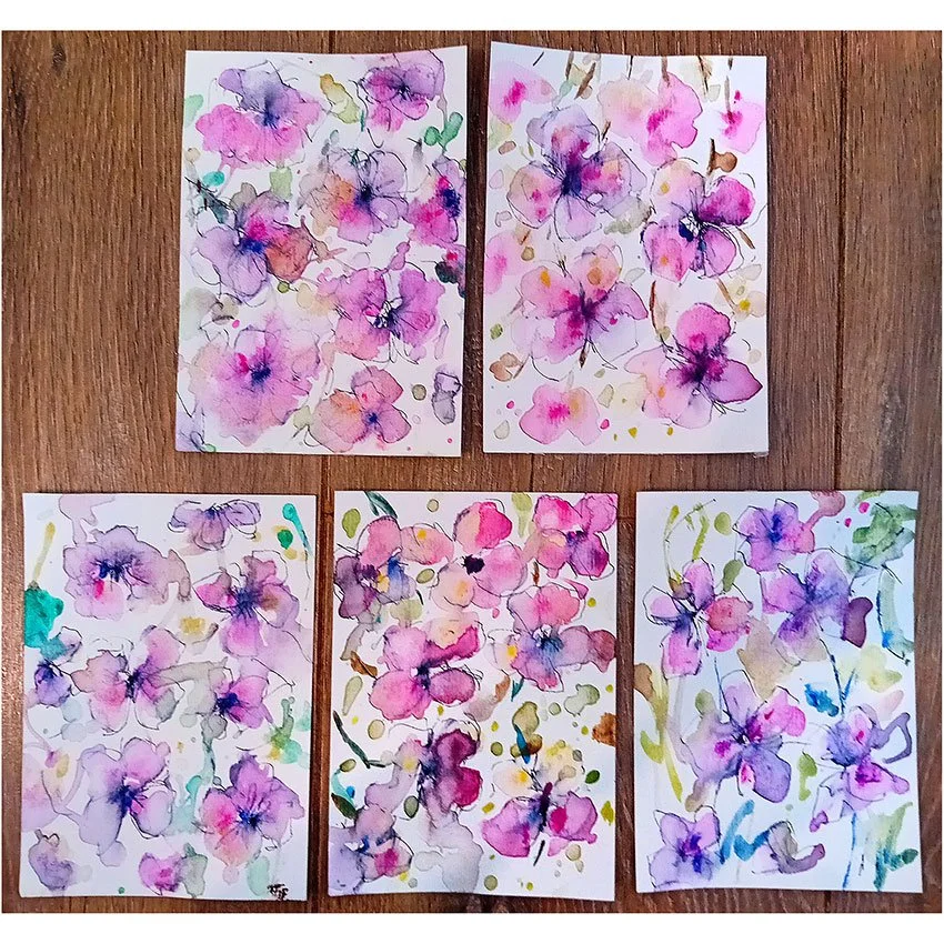 Watercolour Blossom Studies