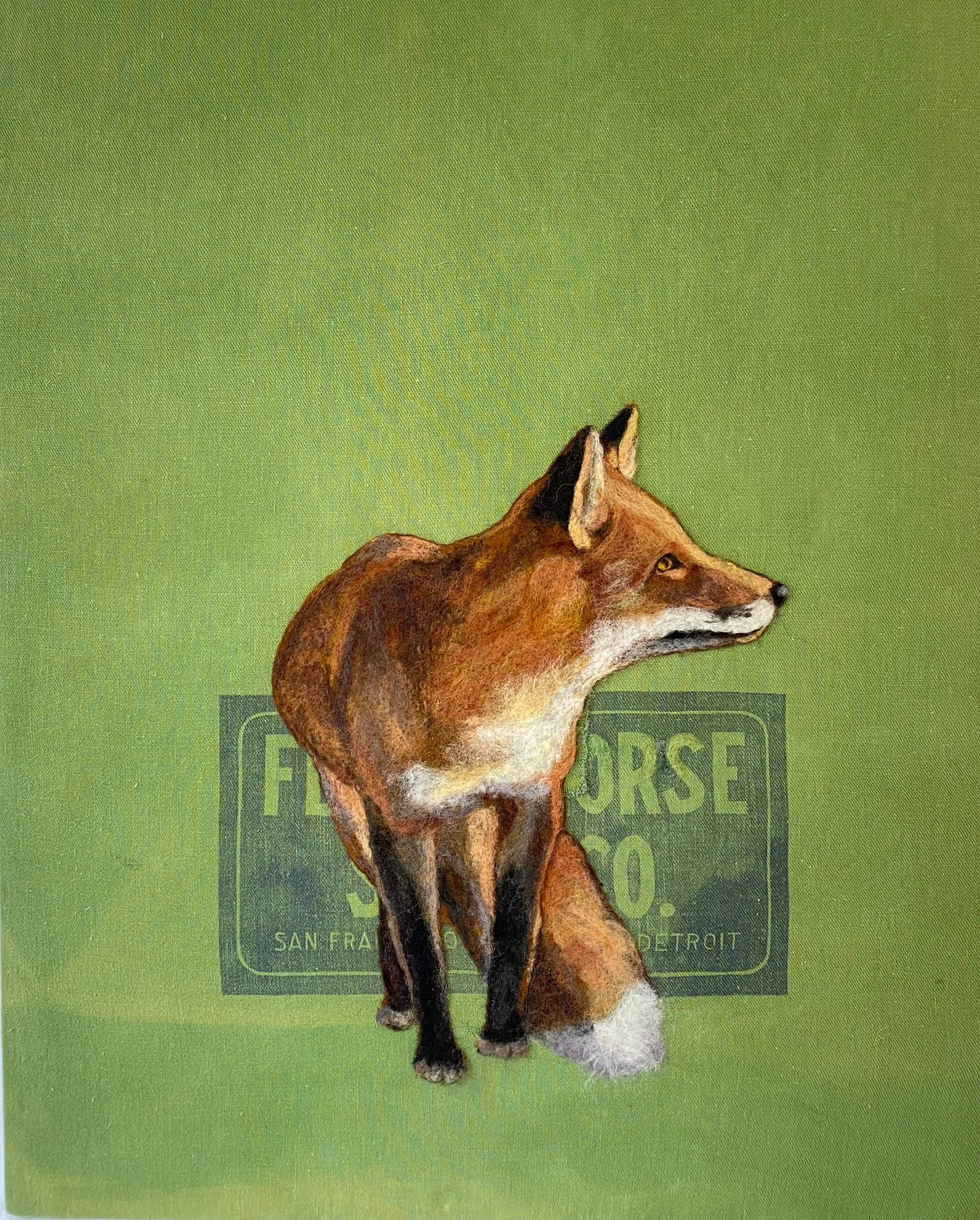 Spring Green Fox
16" x 20"