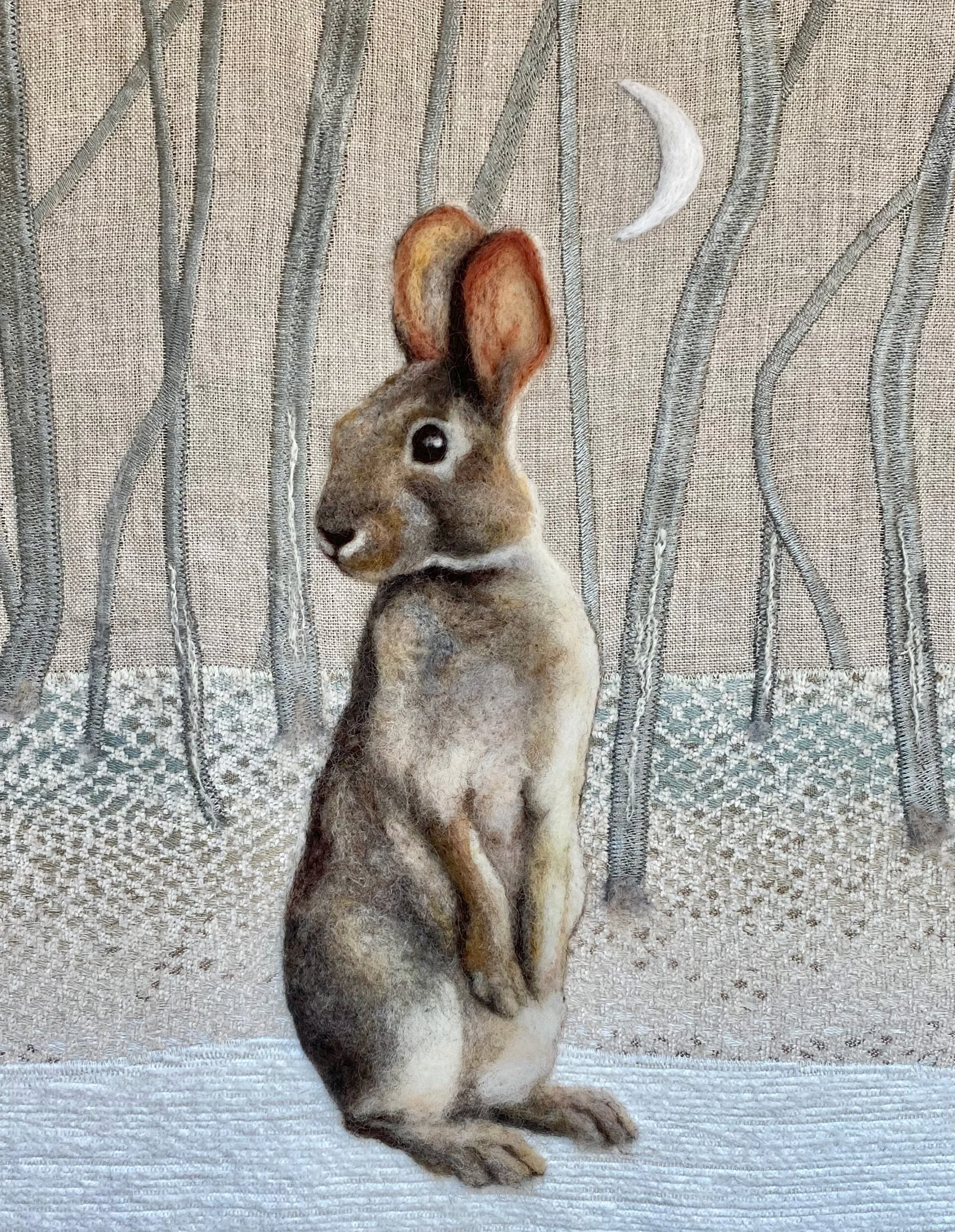 New Moon Rabbit
9" x 12"