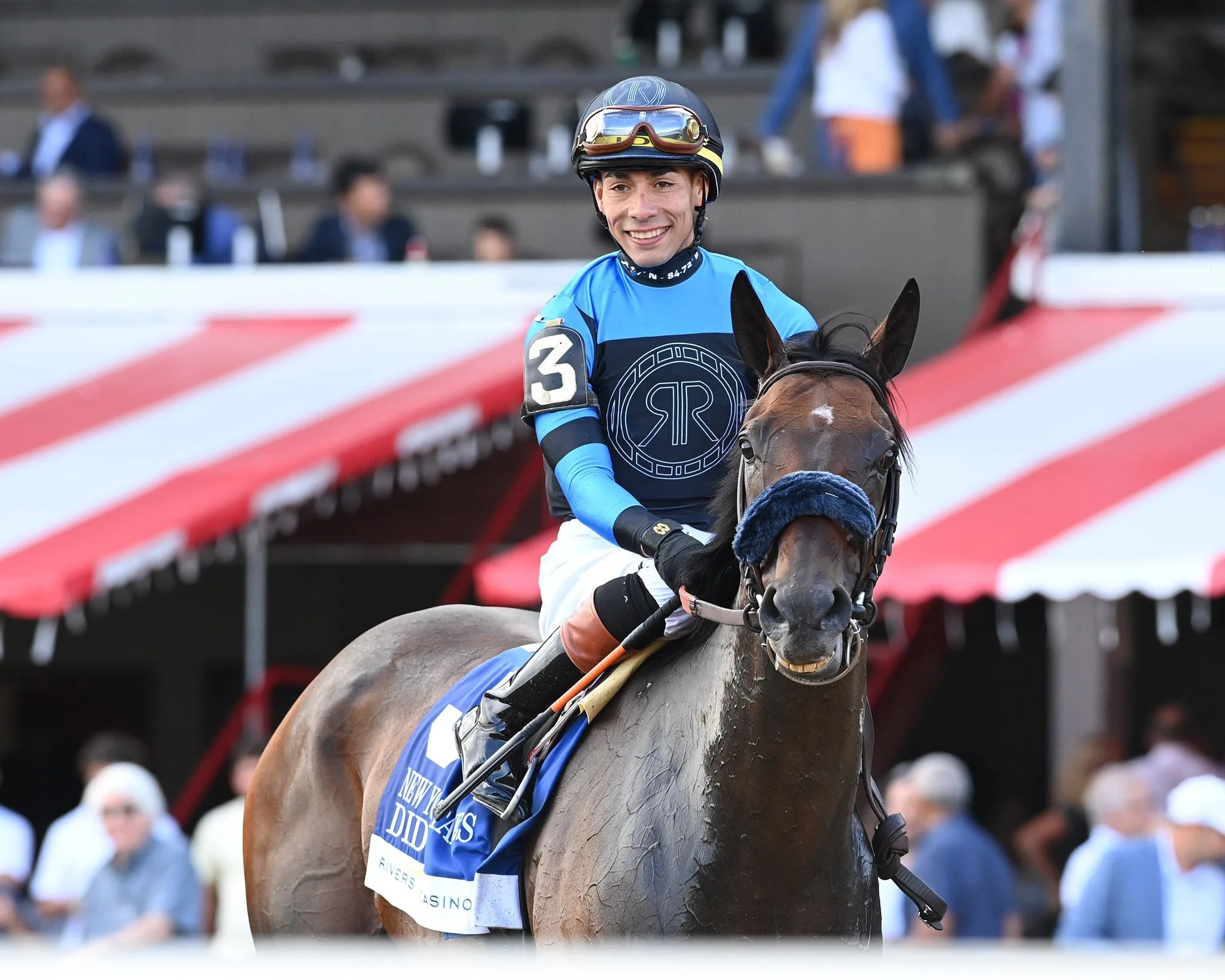 Didia &amp; Jose Ortiz after winning New York Stakes 
