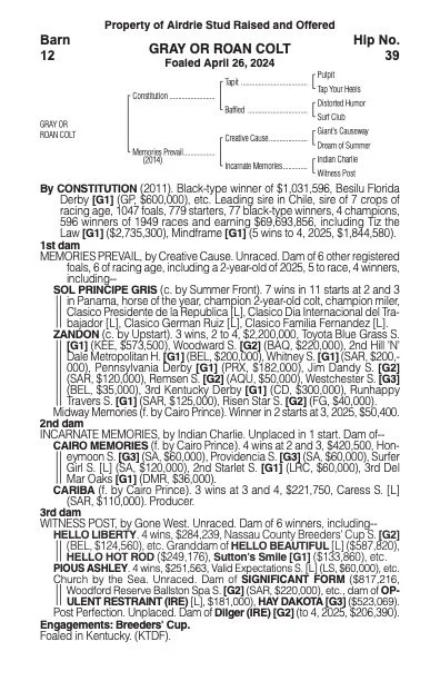  Sale Pedigree SEPT. 2025 