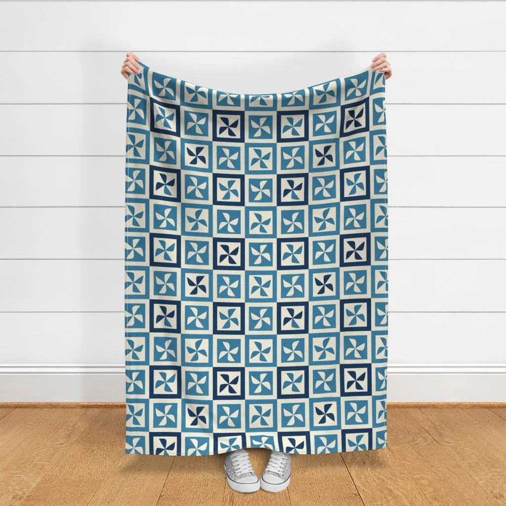 Pinwheel Frames Grid throw blanket.jpeg