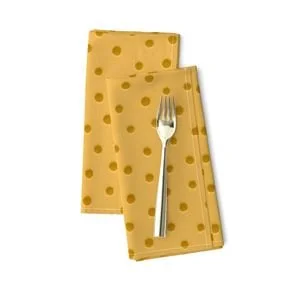 Mustard Dot Pattern Napkins.jpeg