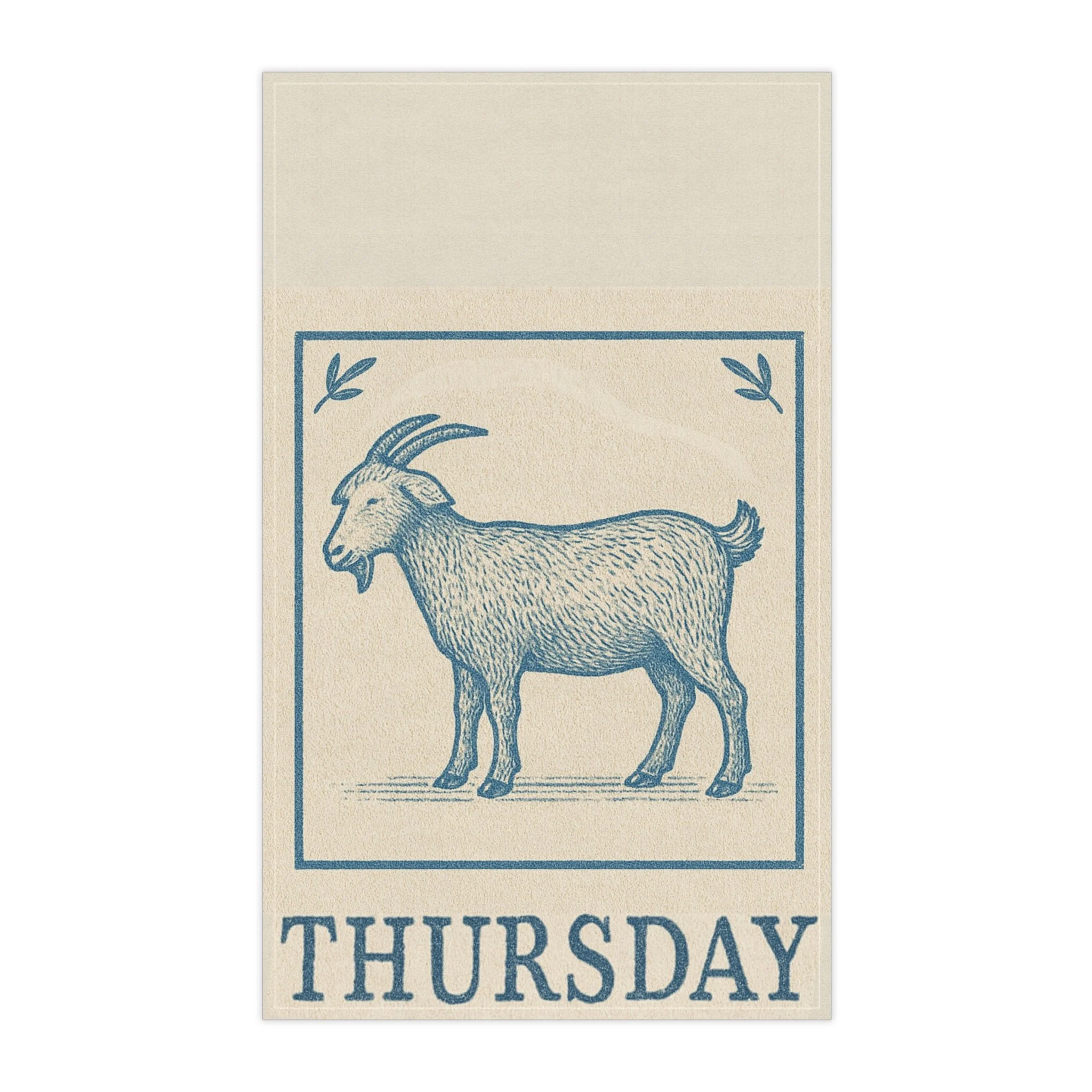 Goat Tea Towel for Thursday