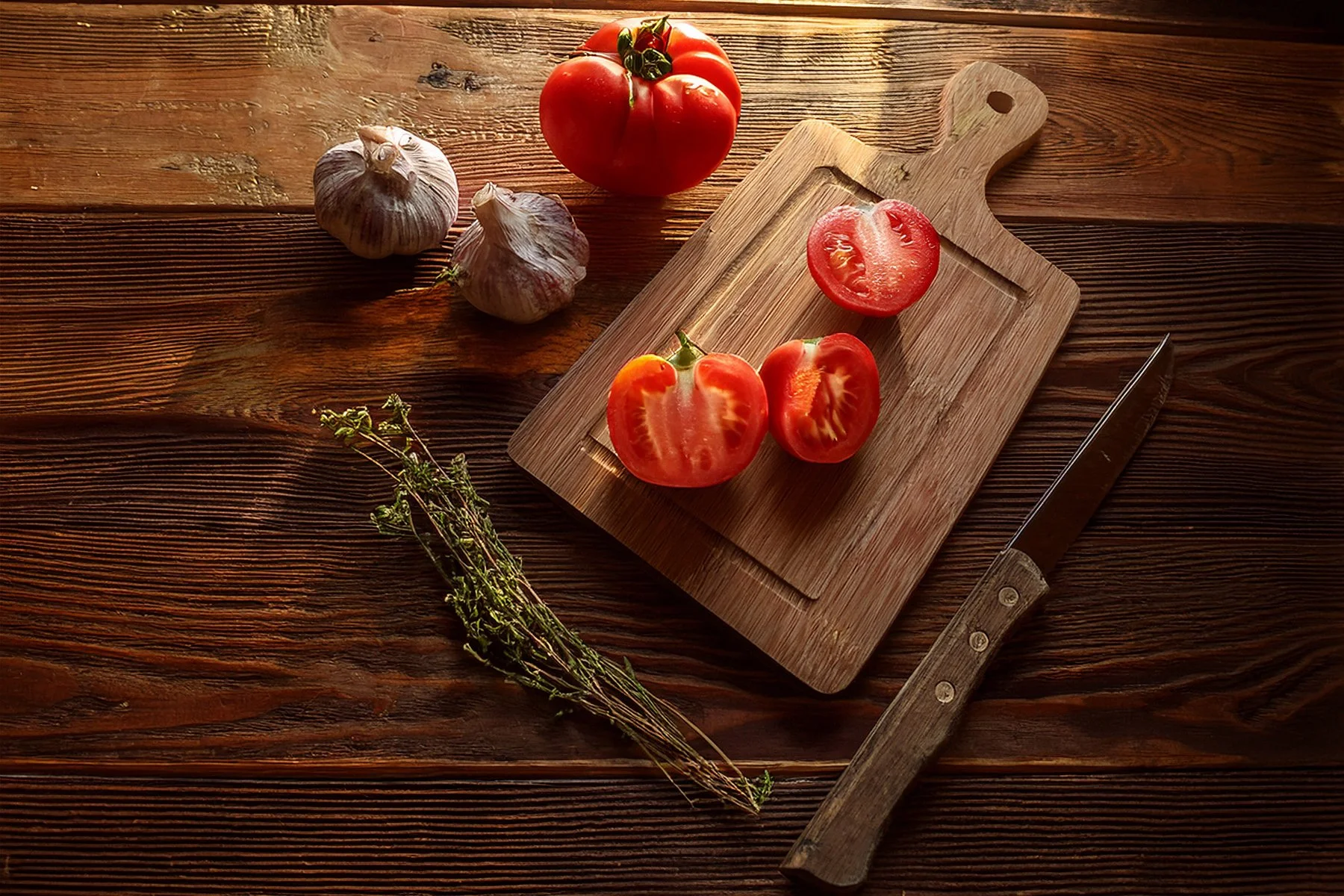 Creamy Garden Tomato Soup with Fresh Herbs