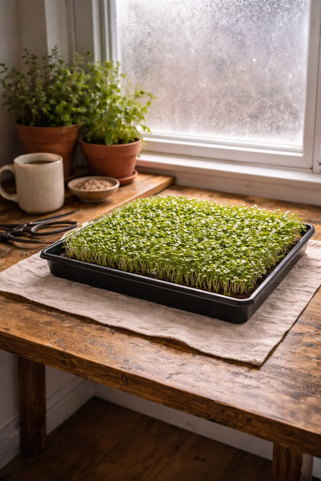 Growing Microgreens in a North-Facing Studio: A Conversation