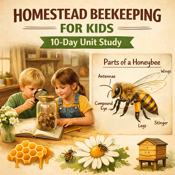 🐝 Homestead Beekeeping for kids