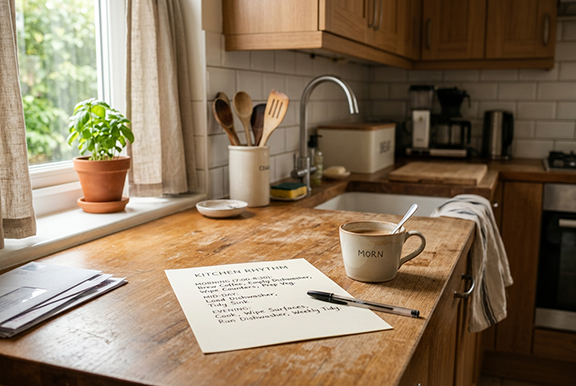 Tiny Homestead Habit: The Kitchen Rhythm Sheet