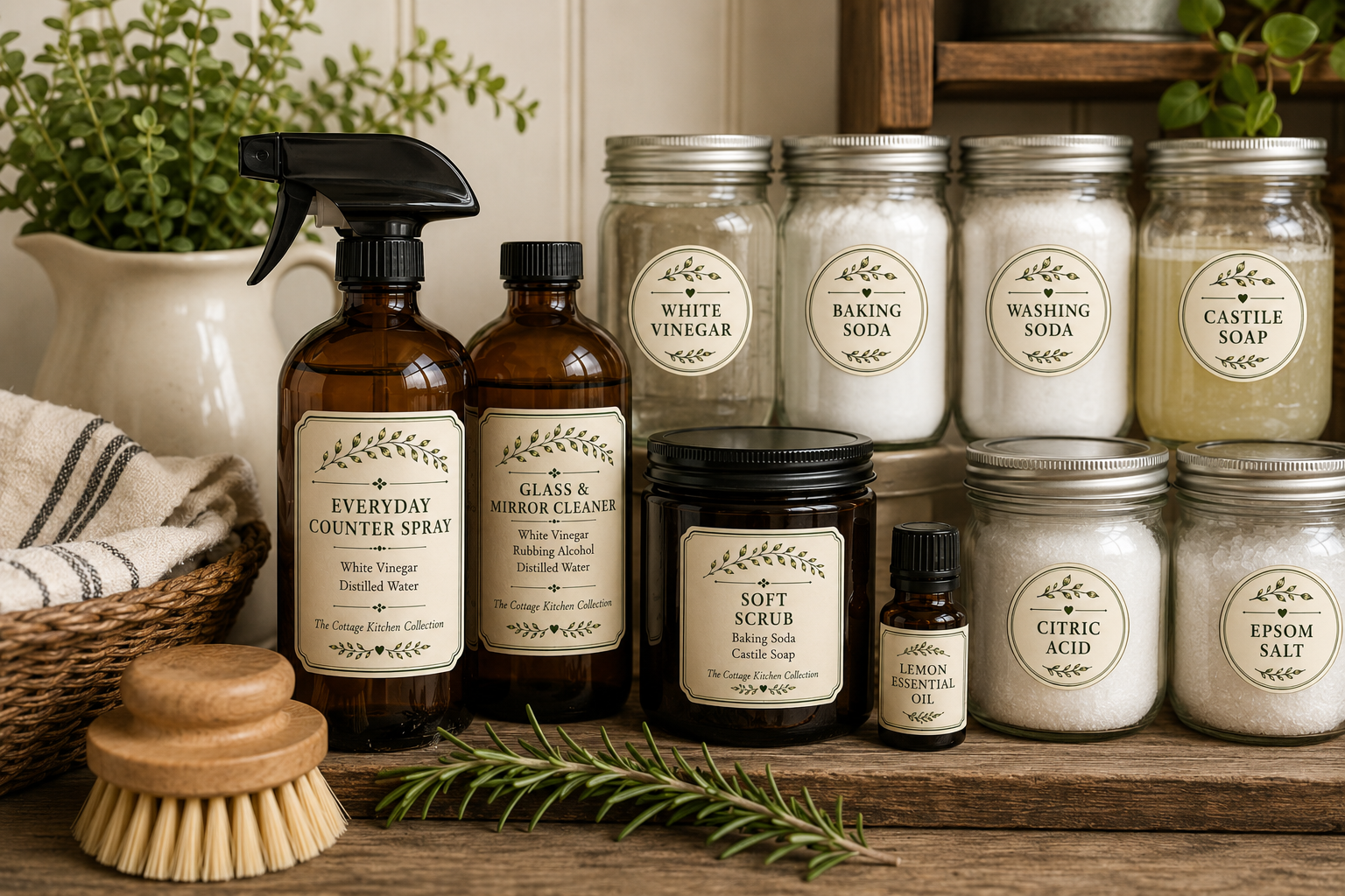 Stock Four Pantry Ingredients That Replace Almost Every Cleaner in Your Home
