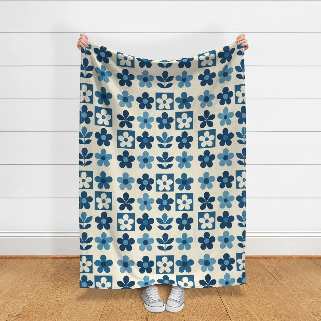 Blossom Grid Throw Blanket.jpeg