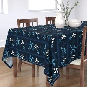 Midnight Pinwheel Parade Border  Table  Cloth.jpeg