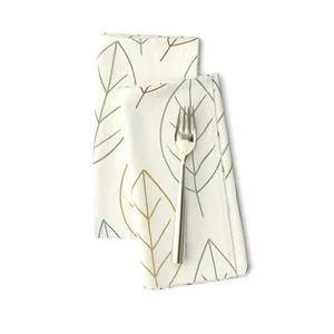 Line Art Leaves Napkins.jpeg