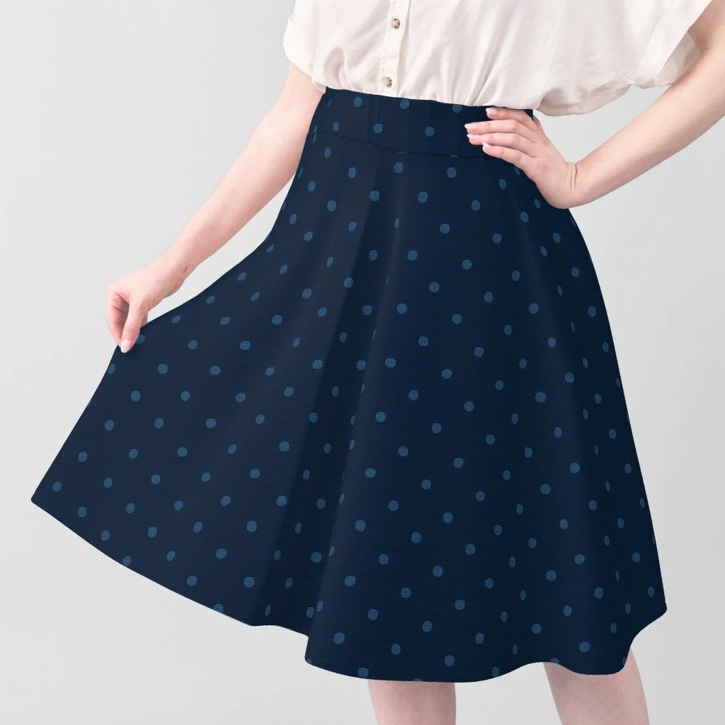 Navy Dots Skirt.jpeg
