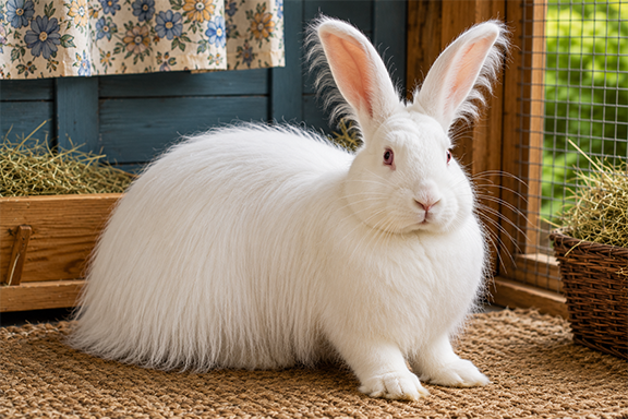 French Angora rabbit