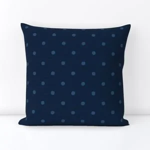 Navy Dots  Throw Pillow.jpeg