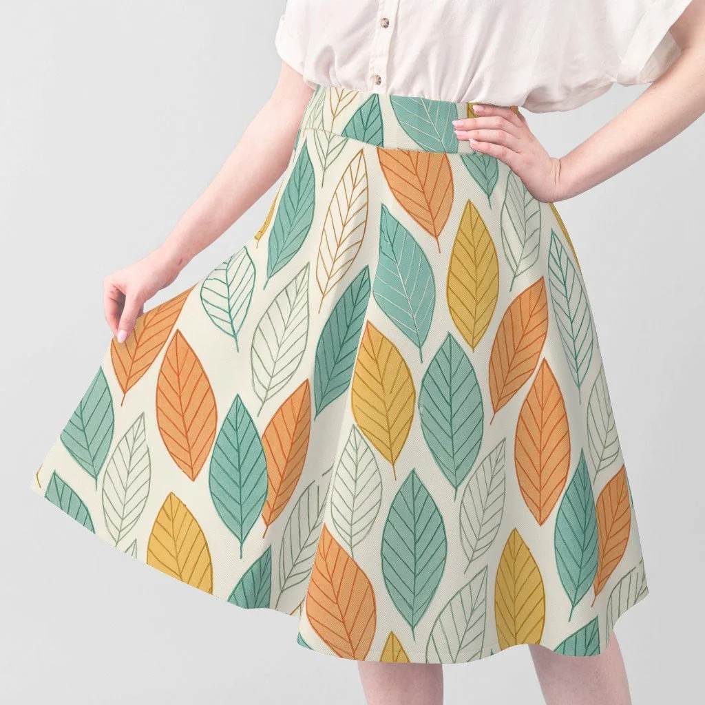 Layered Lined Leaves Skirt.jpeg
