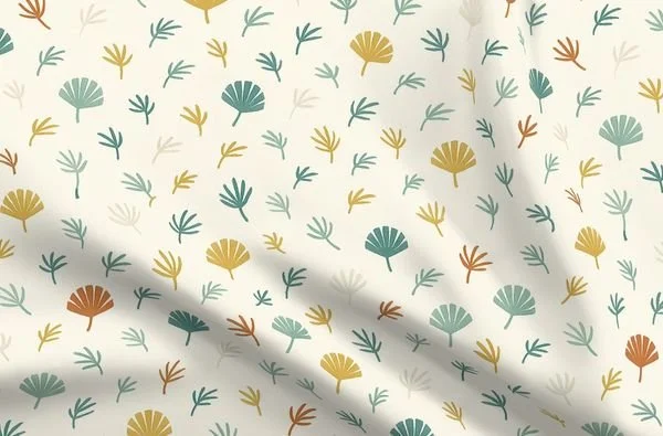 Mini Palm and Sprig Scatter Fabric.jpeg