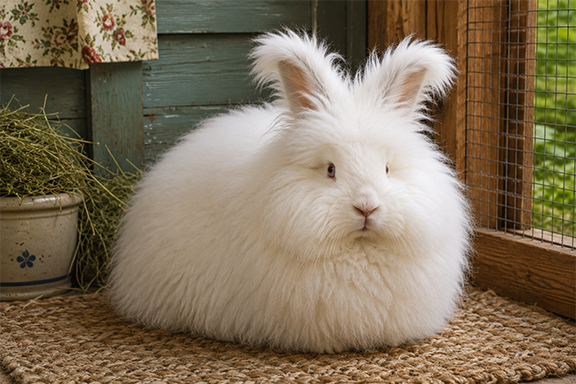 English Angora rabbit