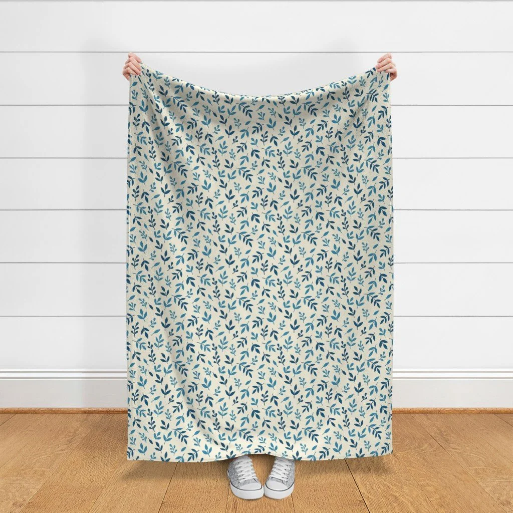 sprigs scatter small throw blanket.jpeg