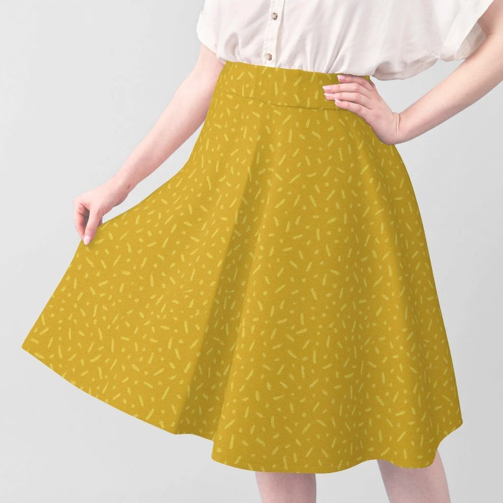 Tone-on-Tone Mustard Blender Skirt.jpeg
