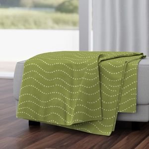 Olive Textured Dot Wave Throw Blanket.jpeg