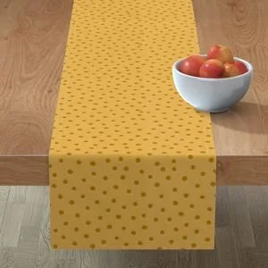Mustard Dot Pattern Table Runner.jpeg