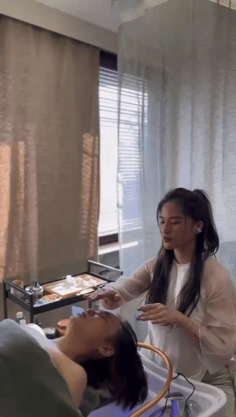 Head Spa hoito Aura Beauty Espoossa