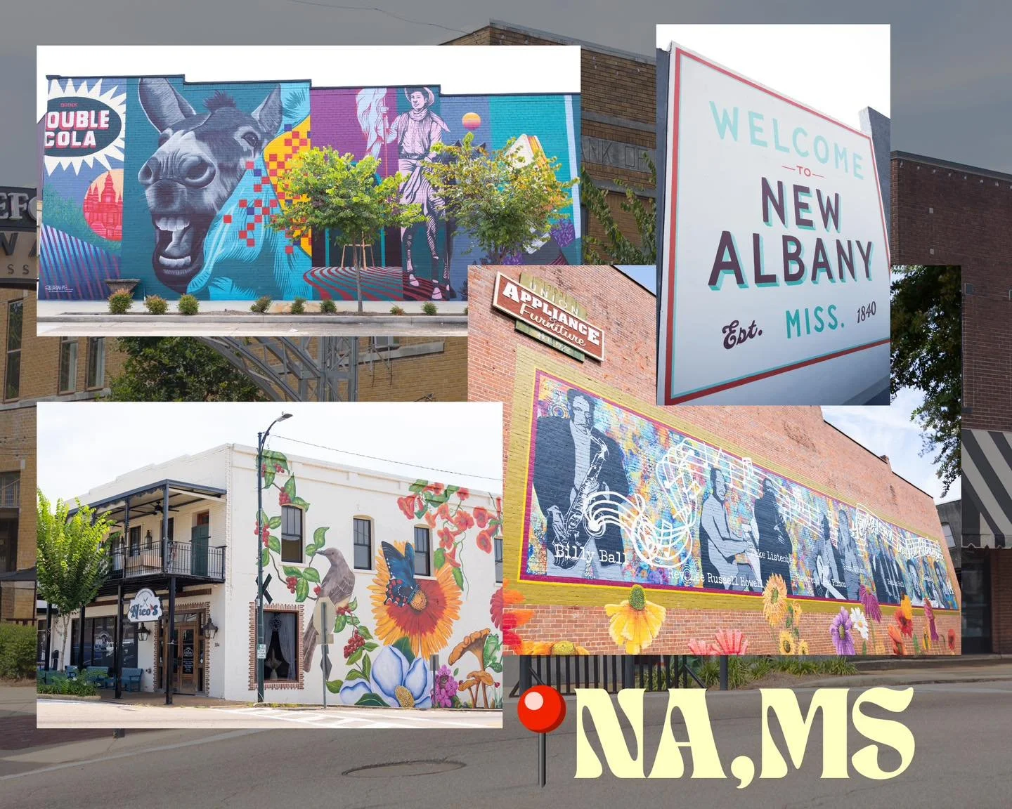 📍Downtown New Albany - where art lives on every street 

colorful, creative, and full of local character🎨
just one of the many details that make this place feel like home

Read more about our town HERE👉🏼 https://www.doublegatenewalbany.com/our-co