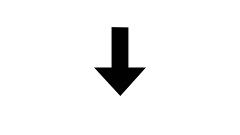 Black downward arrow pointing