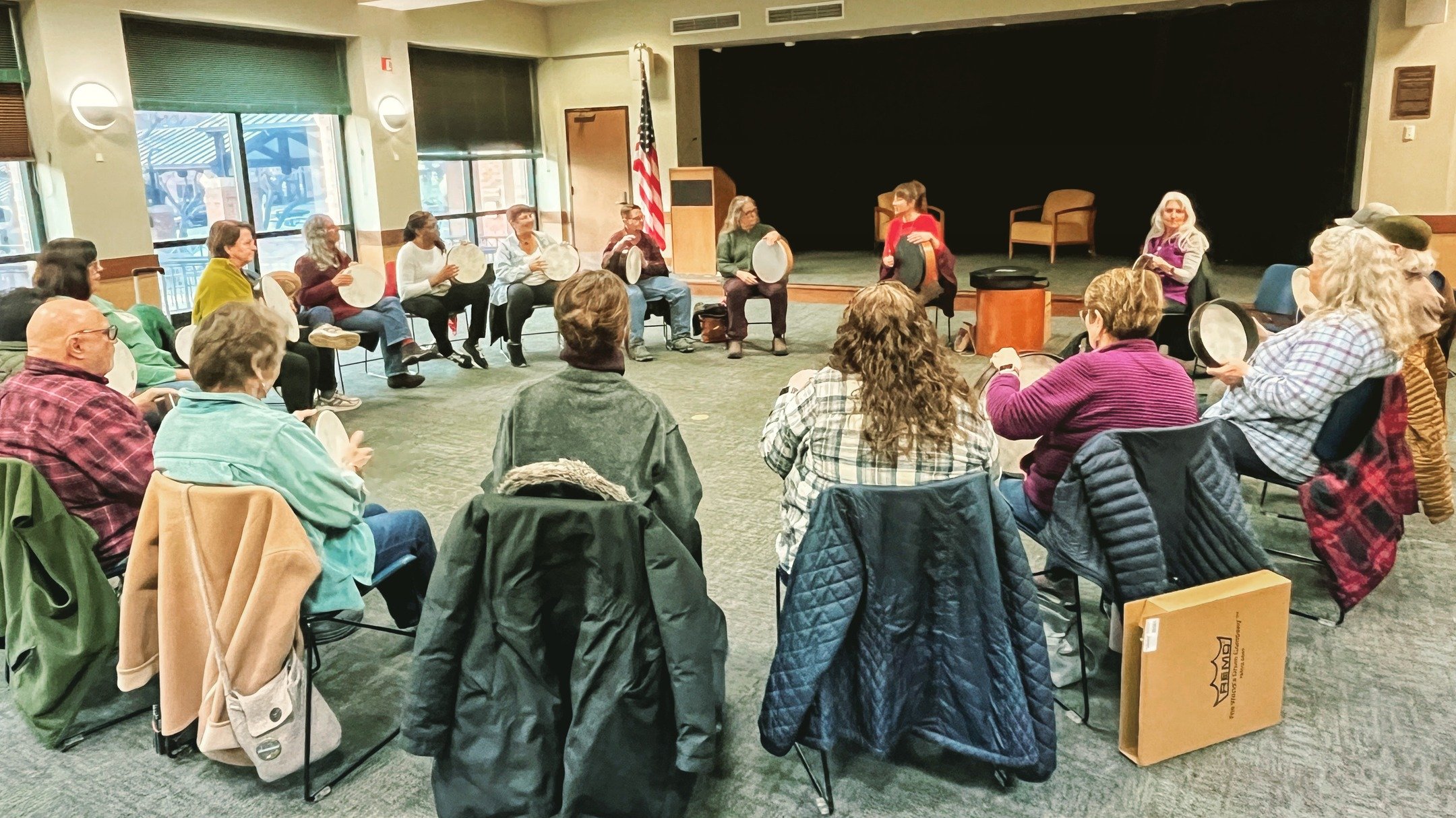 HI! After a 10 month break from IG I am reconnecting to continue adding positive musical news to your feeds ❤️

This week marked the 'firsts' for my EarthBeat offerings of 2026: Frame Drumming for the Absolute Beginner at the @saratogaspringslibrary 