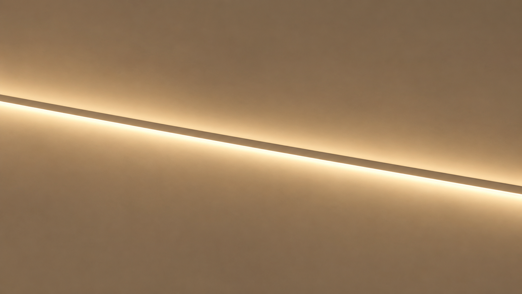 Warmweißes LED-Licht (3000 Kelvin) mit indirekter Beleuchtung für eine wohnliche Atmosphäre.