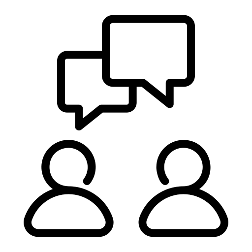 Symbol für Beratungsgespräch und gemeinsame Projektplanung.